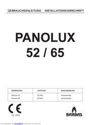 barbas PANOLUX 52 Gebrauchsanleitung
