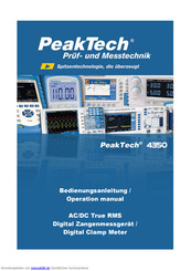 PeakTech 4350 Bedienungsanleitung