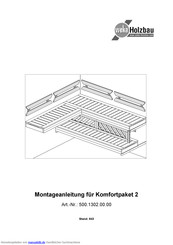 Weka-Holzbau Komfortpaket 2 Montageanleitung
