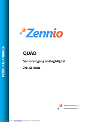 Zennio Quad ZN1IO-4IAD Produkthandbuch