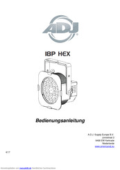 ADJ I8p HEX Bedienungsanleitung