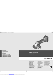 Bosch GWS Professional 18 V-LI Originalbetriebsanleitung
