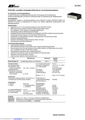 Sauter Systems EY3600 Handbuch