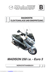 Malaguti MADISON 250 I.E Handbuch