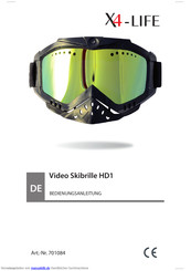 X4-Life Video Skibrille HD1 Bedienungsanleitung