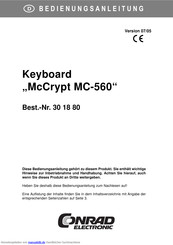 McCrypt MC-560 Bedienungsanleitung