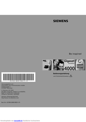 Gigaset 4000 Comfort Bedienungsanleitung