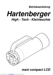 Hartenberger Maxi compact LCD Betriebsanleitung