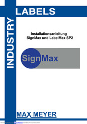 Max Meyer LabelMax SP2 Installationsanleitung