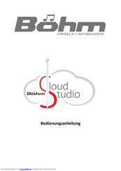 Bohm Cloud Studio Bedienungsanleitung