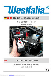 Westfalia 82 86 62 Bedienungsanleitung