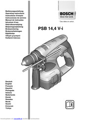 Bosch PSB 14,4 V-i Bedienungsanleitung