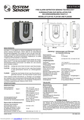 System Sensor FL2022E Kurzanleitung