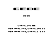 GeBe GSH 40.952 WE Bedienungsanleitung