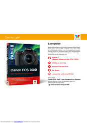 Canon EOS 760D Handbuch