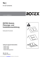 Rotex Solaris V26P Handbücher | ManualsLib