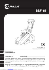 Lumag BSF-15 Betriebsanleitung