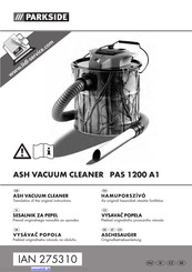 Parkside ASH VACUUM CLEANER PAS 1200 A1 Originalbetriebsanleitung