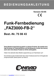 elv FAZ3000-FB-2 Bedienungsanleitung