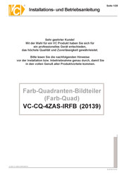 VC VC-CQ-4ZAS-IRFB Installation Und Betrieb