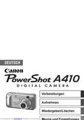 Canon PowerShot A410 Benutzerhandbuch