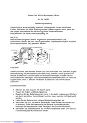 Apa Power Pack 400 Bedienungsanleitung
