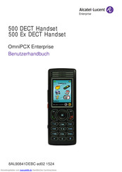 Alcatel-Lucent 500 Ex DECT Handset Benutzerhandbuch