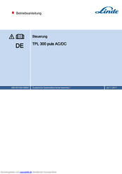 Linde TPL 300 puls AC/DC Betriebsanleitung