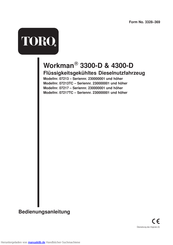Toro Workman 3300-D Bedienungsanleitung