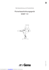 ITW Gema EASY 1-C Betriebsanleitung