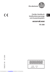 IFM Electronic ecomot200 FX 360 Handbuch