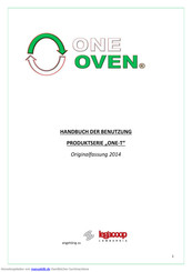 One Oven ONE-4T Benutzerhandbuch