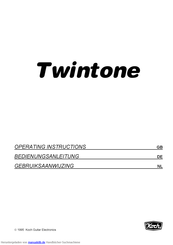Koch Twintone Bedienungsanleitung