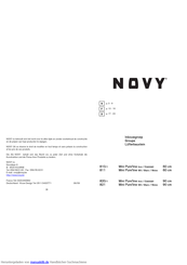 Novy 821 Mini Pure'line Handbuch