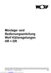 Wolf HR + DR Montageanleitung Und Bedienungsanleitung