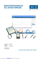 AVL DITEST DPM 800 Benutzerhandbuch
