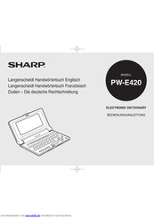 Sharp PW-E420 Bedienungsanleitung