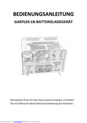 GARTLER CB-30 Bedienungsanleitung