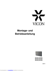 Vicon VM-32LCD/PRO Montage- Und Betriebsanleitung