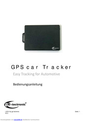 Ge-Tectronic GPS car Tracker Bedienungsanleitung