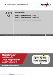 EWM OW 60 V SENSOR VOLTAGE Betriebsanleitung