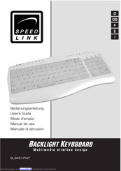 Speed Link SL-6451-PWT Bedienungsanleitung