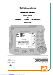 AMAZONE AMATRON+ Betriebsanleitung