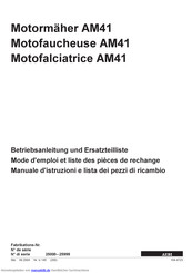 AEBI AM41 Betriebsanleitung Und Ersatzteilliste