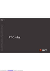 Kemppi A7 Cooler Bedienungsanleitung