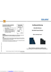 SOLARA M-Serie Aufbauanleitung