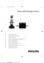 Philips LED4 Headlight Handbuch
