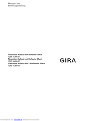 GIRA 1266 67 Montage- Und Bedienungsanleitung