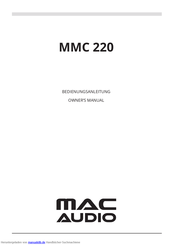 MAC Audio MMC 220 Bedienungsanleitung