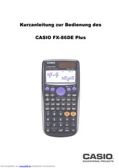 Casio fx-86DE PLUS Kurzanleitung